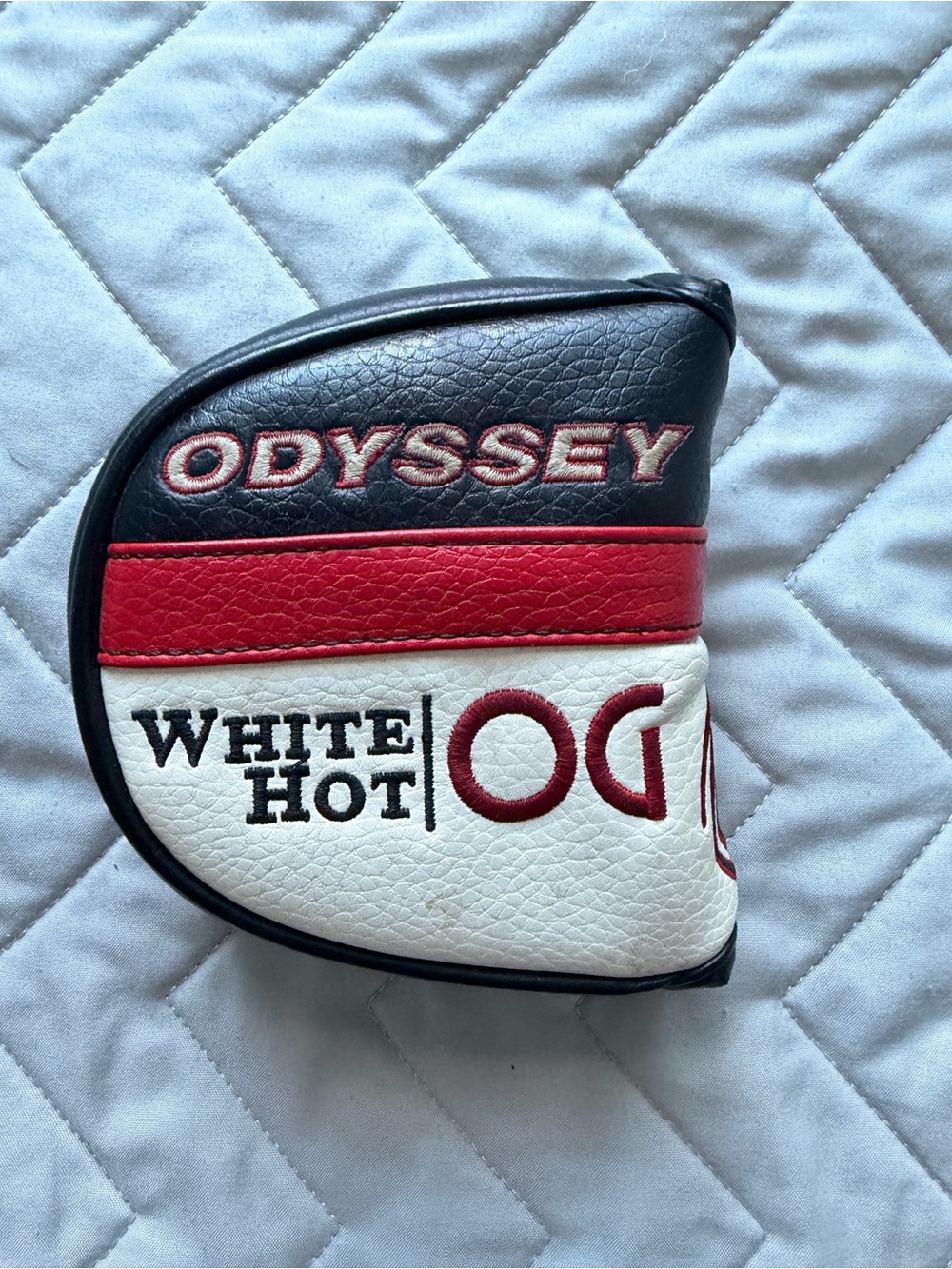 White Hot OG Odyssey Putter Headcover - Black/Red/White